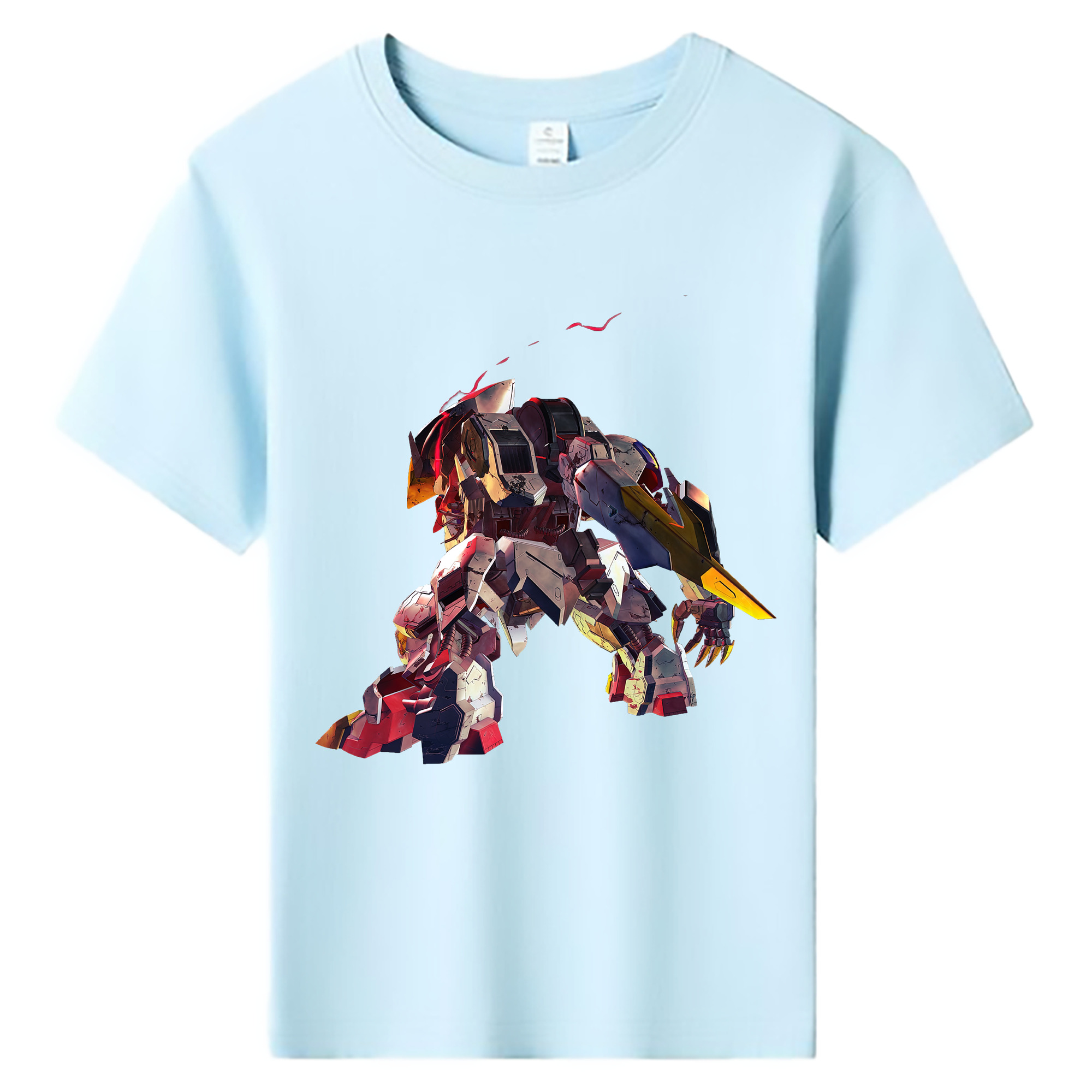 （画像用） 機動戦士ガンダム Mobile Suit Gundam 綿100％キッズTシャツ（フロントプリント）